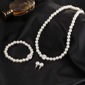 Bride Wedding Jewelry Set Rhinestone 