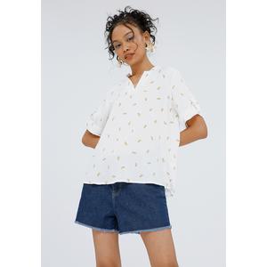 Foto Produk Colorbox V-Neck Blouse I:Bswkey120F040 Off White - Off White, XS dari Colorbox Indonesia