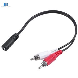 Jual 3.5 mm stereo female 2 RCA male AV 