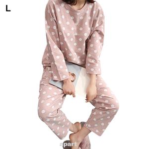 Jual Women Long Sleeve Tops Pants Polka 