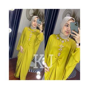 Foto Produk WM657 BAJU FASHION MUSLIM MURAH Kaftan Raisa Ceruty by KJ SIFON CERUTT dari liza,shop