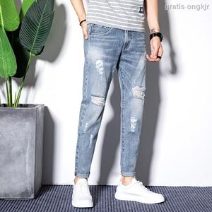 Jual ✥﹊Summer thin light-colored jeans 