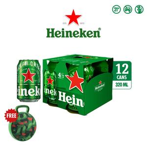 Foto Produk Heineken Beer 320ml Can 12 Packs + FREE Heineken Speaker Festive dari Drink Corner Bekasi