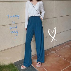 Women Clothes High Loose Wide Leg Pants 