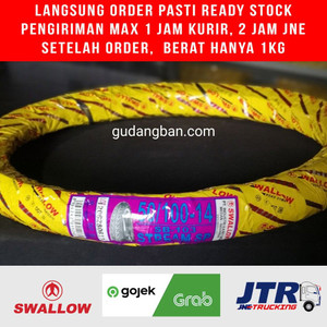 Foto Produk Ban Luar Swallow Uk 50 / 100 -14 StreamSP TUBETYPEE dari yuli riska mulyani