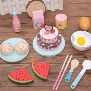 Foto Produk Cake fruit egg breakfast set mainan anak makanan mainan edukasi dari mainan anak | cuddlez