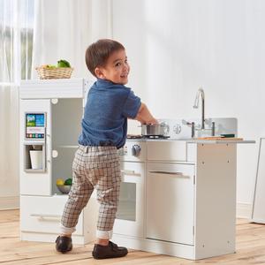 Foto Produk Little Chef Chelsea Modern Play Kitchen White mainan kayu edukasi dari mainan anak | cuddlez