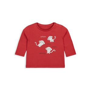 Foto Produk little monkey t-shirt WB004 - Red, Up to 1 mnth dari Mothercare ELC Official