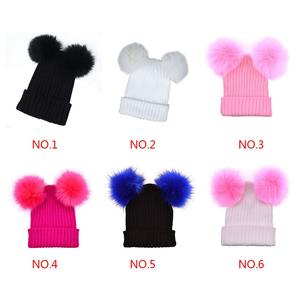 Jual Women Girl Winter Double Pompom 