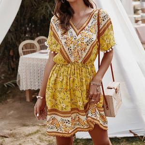 Jual Summer Short Print Dress Women A 