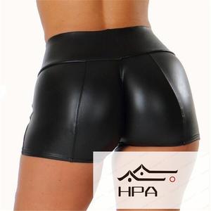 Jual PU High Waist Woman Black Leather 
