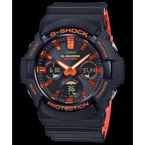 Jual Jam Tangan Sport CASIO G-SHOCK GAS-100BR-1A Doubletime Black Orange -  Jakarta Barat - miaaaaamarket | Tokopedia