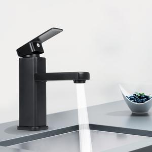 Basin Sink Faucet Bath Cold/Hot Mixer Water Kitchen Tap Black Matte Bathroom Basin Sink Faucet Bath Cold/Hot Mixer Water Kitchen Tap Black Matte Bathroom