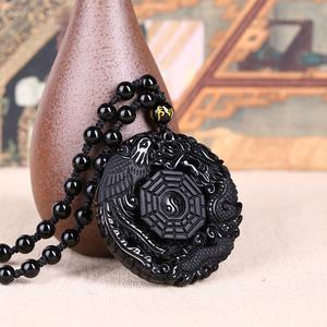 Jual Black Obsidian Lucky Pendant Tai 