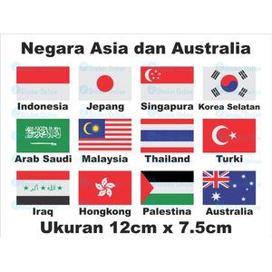 Jual Sticker Stiker Cutting Bendera Negara Asia Tools Jakarta Barat Toko Jovas Tokopedia