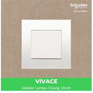 Foto Produk Schneider Electric Vivace Saklar Lampu - 1 Gang 1 Arah - KB31_1_WE_G3 dari Schneider Electric Home