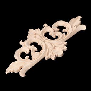 Wood Carved Applique Frame Corner Onlay Furniture Decor Applique Unpainted Wood Carved Applique Frame Corner Onlay Furniture Decor Applique Unpainted