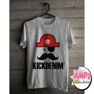 KICK DENIM kaos distro katun combed 30s 