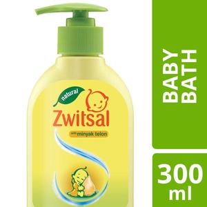 Foto Produk ORAMI - Zwitsal Natural Baby Bath with Minyak Telon 300ml Pump dari Orami