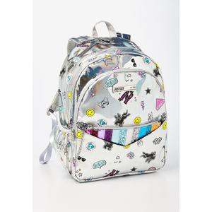 Foto Produk Justice Girls Tas Ransel & Dompet Holo Sticker Silver-6923 - One Size dari Justice Official Store
