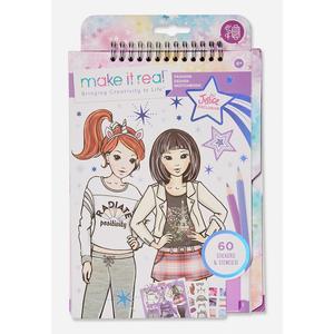 Foto Produk Justice Girls Buku Menggambar Make It Real Fashion Multi-7822 - One Size dari Justice Official Store