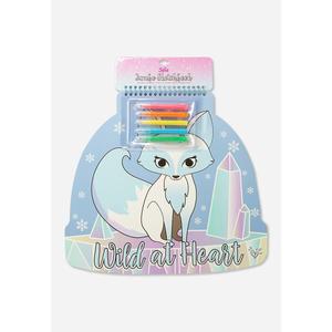 Foto Produk Justice Girls Buku Menggambar Wild At Heart Snow Fox Multi-1523 - One Size dari Justice Official Store