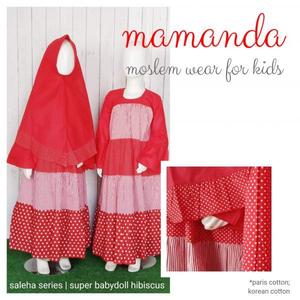 Foto Produk Gamis Anak Super Babydoll Hibiscus Saleha Series by Mamanda dari kedai berkah