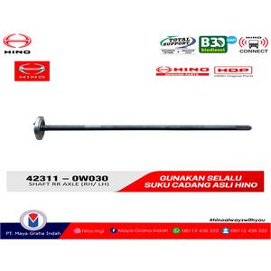 Foto Produk SHAFT RR AXLE (RH/ LH) / 42311-0W030 dari mayagrahaindahofficial