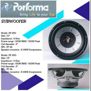 Jual SUBWOOFER PERFORMA Best Selling 