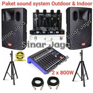 Jual paket sound sistem 15 Inch 1000w 