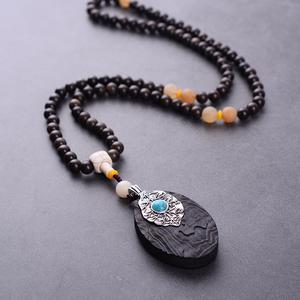 Jual BS1 Vintage Pendant Necklace Black 