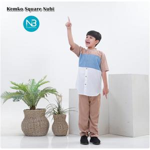 Foto Produk Koko Anak Square by NuBintang - Biru, Size M dari kedai berkah