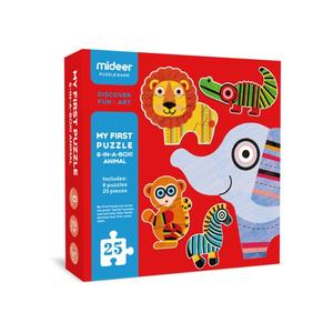 Foto Produk Mideer My First Puzzle Animal Mainan susun montessori puzzle dari mainan anak | cuddlez