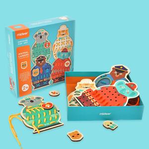 Foto Produk Mideer Animal Career Threading Game mainan menjahit anak dari mainan anak | cuddlez