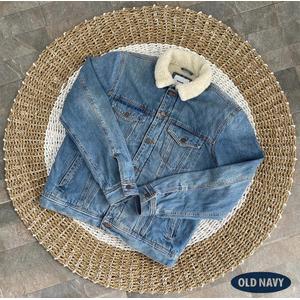 Jual Old Navy Sherpa-Lined Denim Jacket 