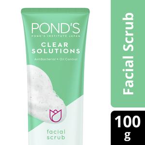 Gambar PONDS FACIAL SCRUB CLEAR SOLUTION SABUN MUKA SCRUB WAJAH 100G dari Unilever Official Store Kab. Tangerang Tokopedia