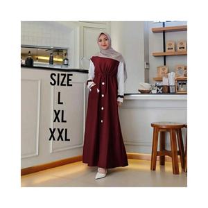Foto Produk HV467 Baju Gamis Wanita Remaja Murah XL Letsmuslimah Cewek Muslim Hija dari Kincir Angin 88
