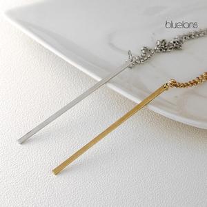 Fashion Women Bar Pendant Long Link 