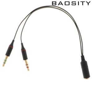 Jual 3.5mm Audio Mic Y Splitter Cable 