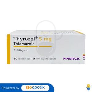 Gambar THYROZOL 5 MG BOX 100 TABLET dari Apotek Tiara Surabaya Kota Surabaya Tokopedia