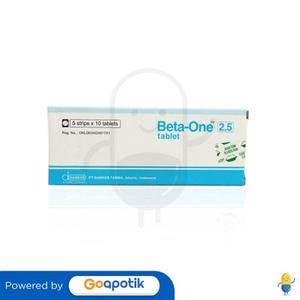 Gambar BETA ONE 2.5 MG TABLET BOX dari Apotek Tiara Surabaya Kota Surabaya Tokopedia