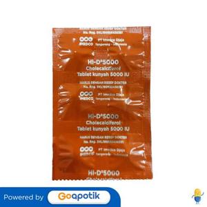 Gambar HI-D 5000 IU STRIP 6 TABLET dari Apotek Rapha Farma CKR Kab. Bekasi Tokopedia
