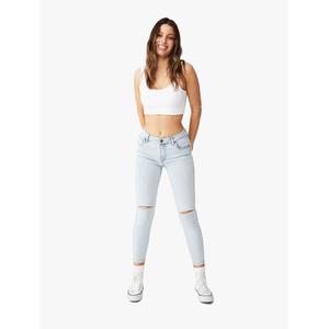 Mid Rise Cropped Skinny Jean 
