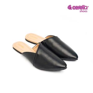 mules black flat