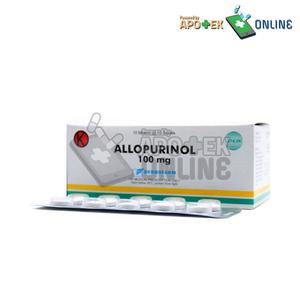 Gambar ALLOPURINOL 100 MG 1 STRIP 10 TABLET/ALLOPURINOL/PENURUN ASAM URAT dari Apotek Asiyah Martapura Kab. Banjar Tokopedia
