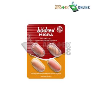 Gambar BODREX MIGRA 1 STRIP ISI 4 TABLET dari Apotek Keramas Usadha Blahbatuh Kab. Gianyar Tokopedia