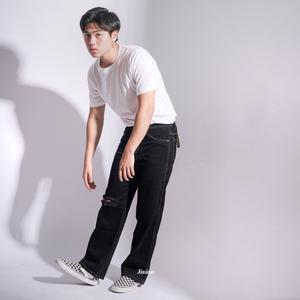 Gambar JINISO Loose Denim Jeans Ripped 250- 260 ONE SHOT dari JINISO.ID Jakarta Utara Tokopedia
