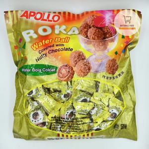 Jual Apollo Roka Waffer Ball Snek Jadul Biskuit Bola Coklat - Pandan ...