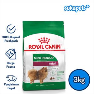 Gambar Royal Canin Mini Indoor Adult Makanan Anjing Dewasa Dry 3kg dari sukapets Jakarta Pusat Tokopedia