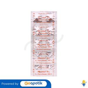 Gambar MYONAL 50 MG STRIP 10 TABLET dari Apotek Amartya Gemilang Kab. Sidoarjo Tokopedia